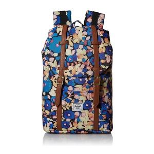 Herschel Retreat Mid-Volume Backpack Painted Floral/Tan Synthetic Leather